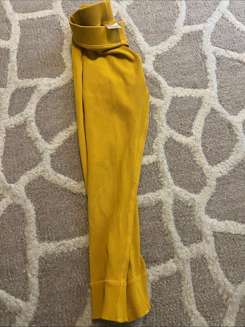 Mustard Yellow Ribbed Leggings Hanna Andersson 4t